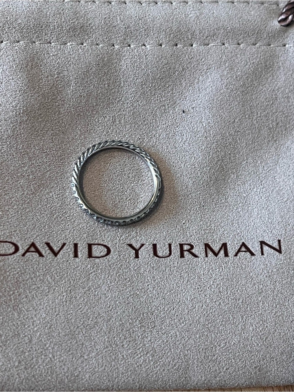 David Yurman 18k white Diamond EDEN RING -8 - Picture 4 of 5